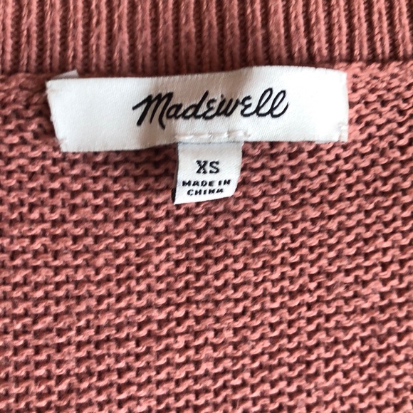Madewell Riverside Textured Sweater Dusty Rose - Picture 4 of 5